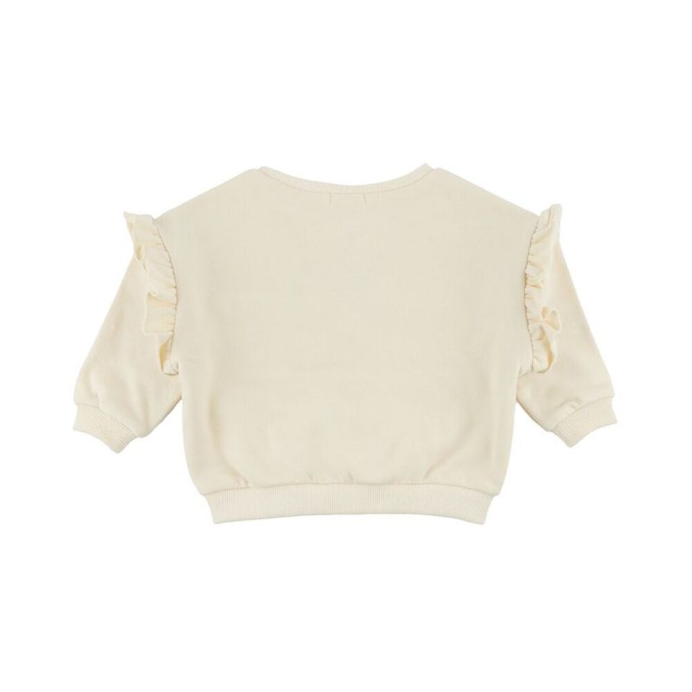 Oh Baby! Girls  Ice-Skating Bear Ruffle Slouch Sweatshirt
